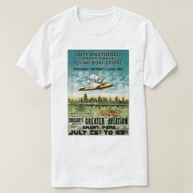 Camiseta Barco volador de los Grandes Lagos (Diseño del anverso)