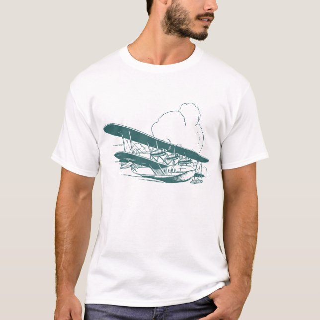 Camiseta Barco volador vintage (Anverso)
