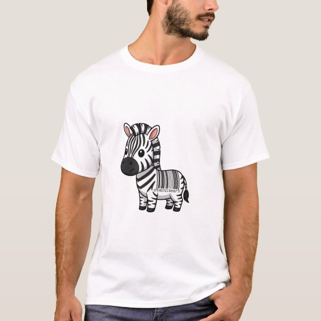 Camiseta Barcode Zebra Cutie (Anverso)