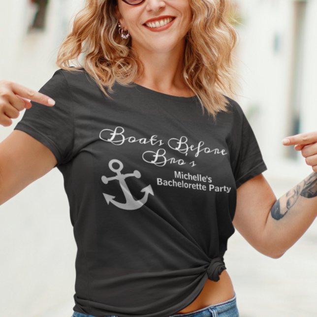 Camiseta Barcos antes del crucero de la fiesta de la solter (Subido por el creador)