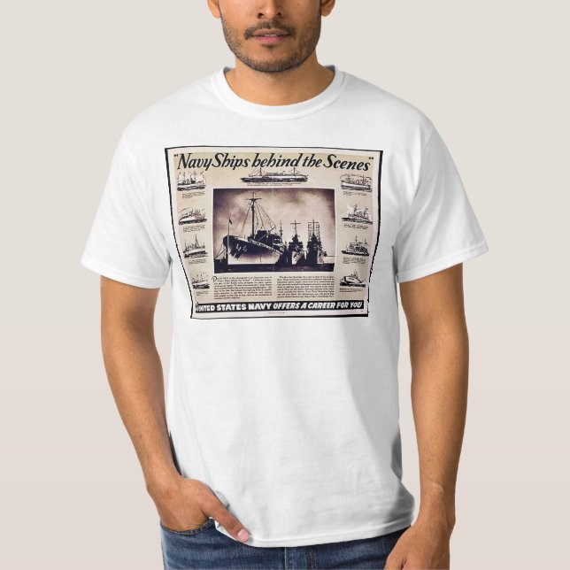 Camiseta Barcos de la Armada detrás de las escenas (Anverso)