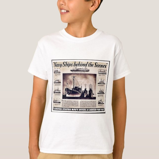 Camiseta Barcos de la Armada detrás de las escenas (Anverso)