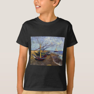 Camiseta Barcos de pesca en la playa