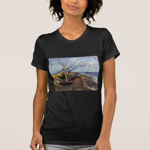 Camiseta Barcos de pesca en la playa