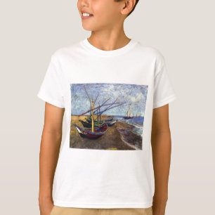 Camiseta Barcos de pesca en la playa