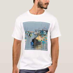 Camiseta Barcos de pesca malteses el Marsaxlokk en Malta