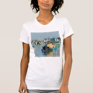 Camiseta Barcos de pesca malteses el   Marsaxlokk en Malta