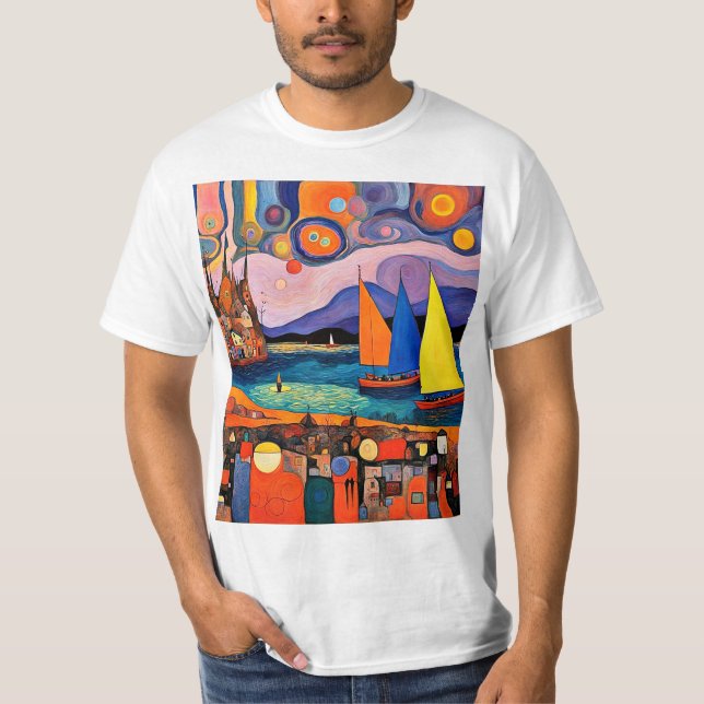 Camiseta Barcos de vela 1 (Anverso)