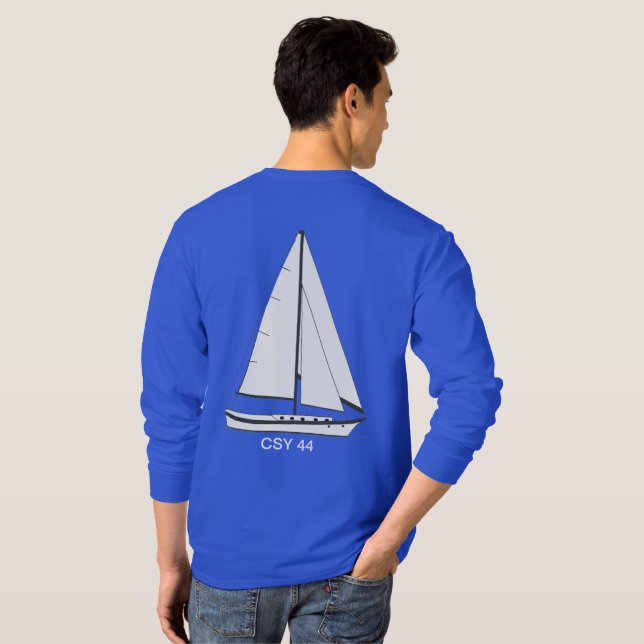 Camiseta Barcos de vela caribeños CSY 44 (Reverso completo)