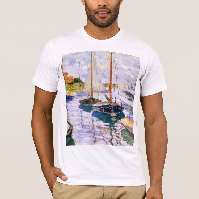 Camiseta Barcos de vela en el Sena del Petit Claude Monet (Anverso)