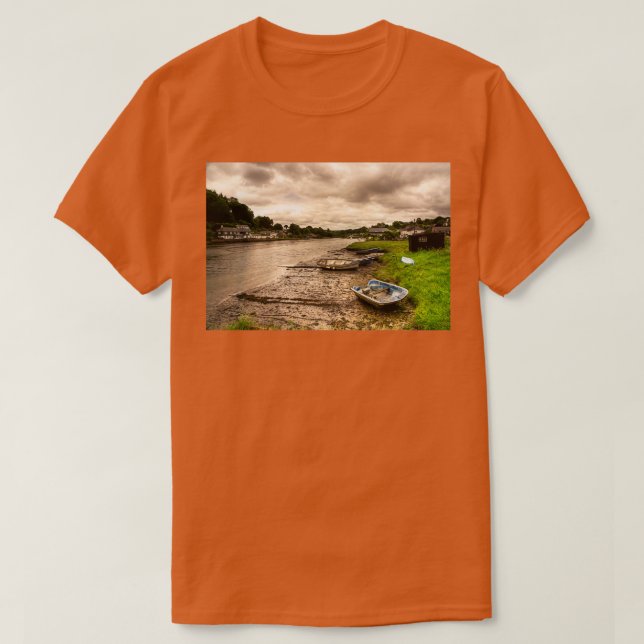 Camiseta Barcos del río Lerryn (Diseño del anverso)