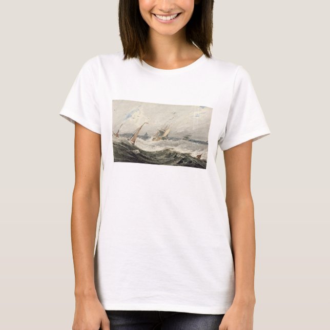 Camiseta Barcos en el mar de la tormenta (con aire acondici (Anverso)
