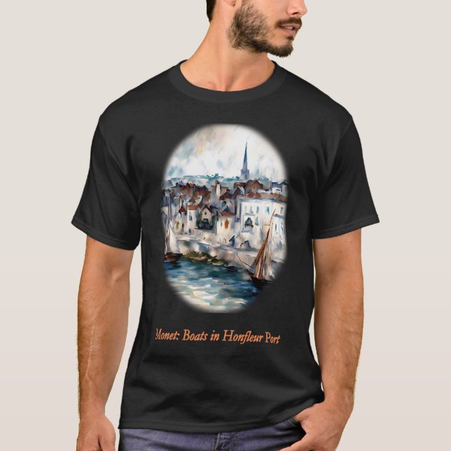 Camiseta Barcos en el Puerto de Honfleur (Anverso)