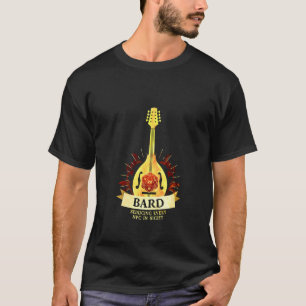 Camiseta Bard Class D20 Tabletop Dungeons Rpg Dragons Pul