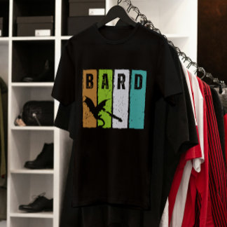 Camiseta Bard Dungeon Fantasy Role play Grunge T-Shirt