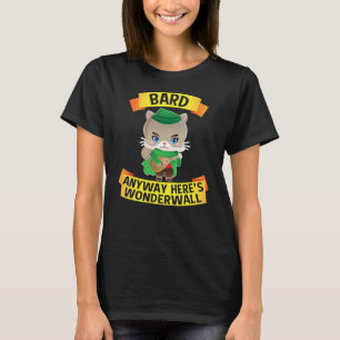 Camiseta Bard Dungeons Y Cats Dragons S Para Hombres Mujere
