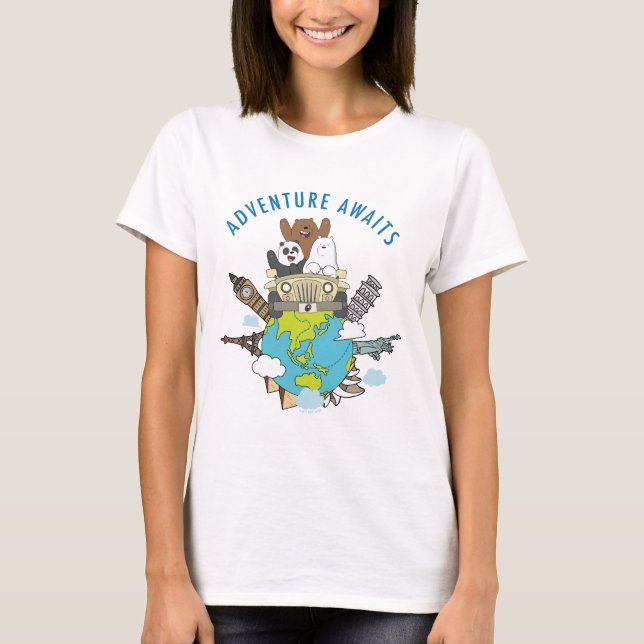 Camiseta Bare Bears - Aventura (Anverso)