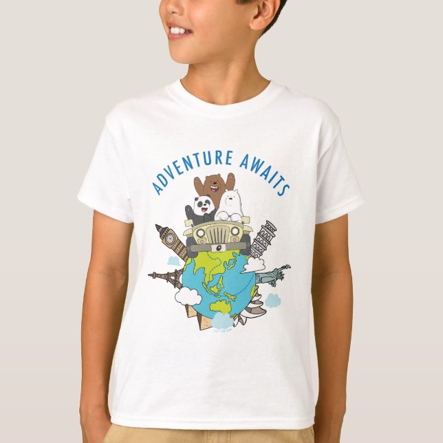 Camiseta Bare Bears - Aventura (Anverso)