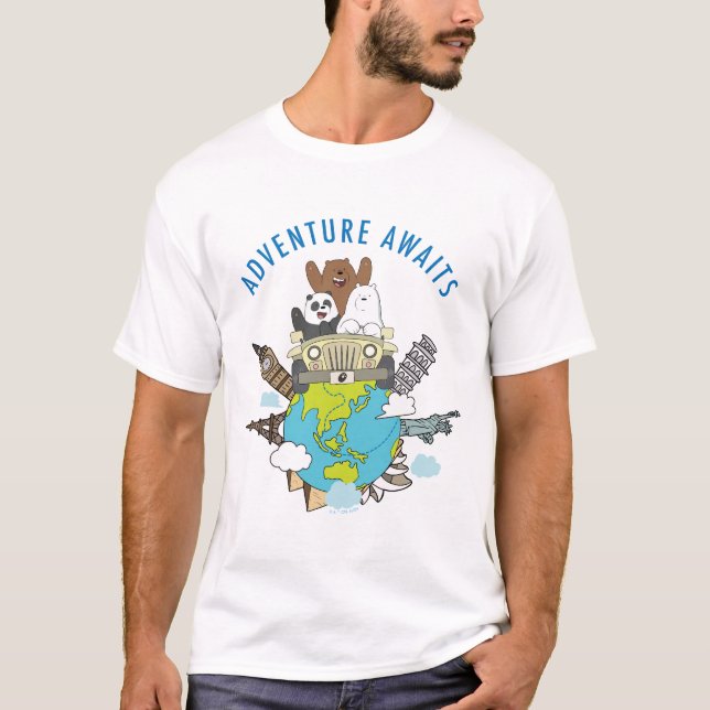 Camiseta Bare Bears - Aventura (Anverso)
