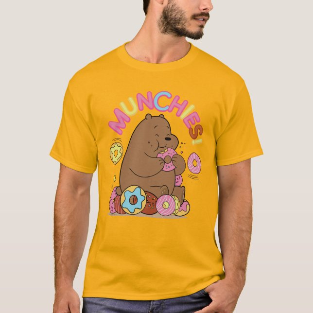 Camiseta ¡Bare Bears - Grizz Donut Munchies! (Anverso)