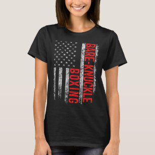 Camiseta Bare Knuckle Boxing Boxing Bandera Estadounidense 