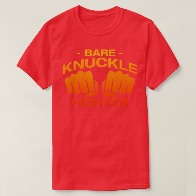 Camiseta Bare Knuckle Combate Deportes (Diseño del anverso)