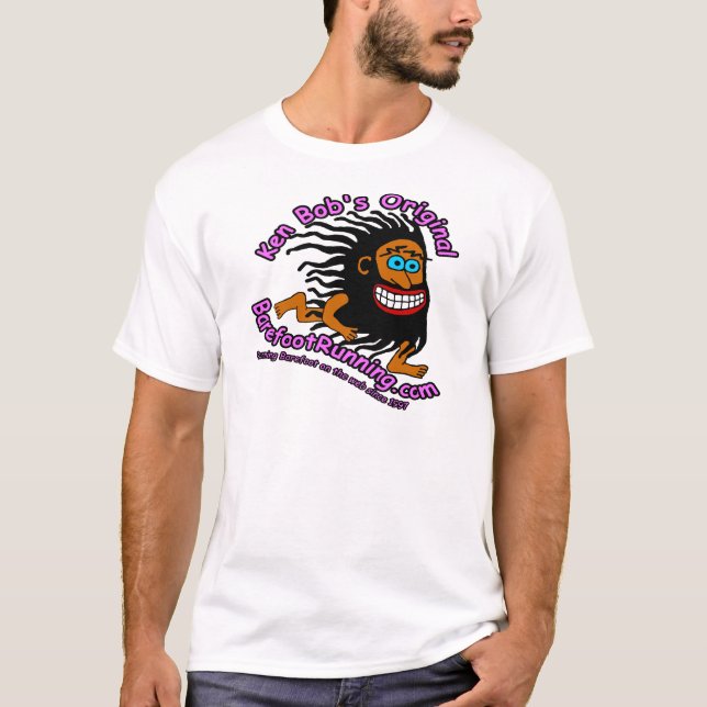 Camiseta BarefootRunning.com original de Ken Bob (Anverso)