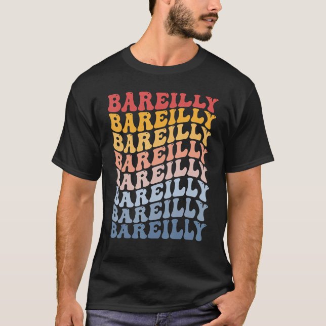 Camiseta Bareilly City Groovy Retro (Anverso)