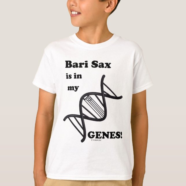 Camiseta Bari Sax Está En Mis Genes (Anverso)