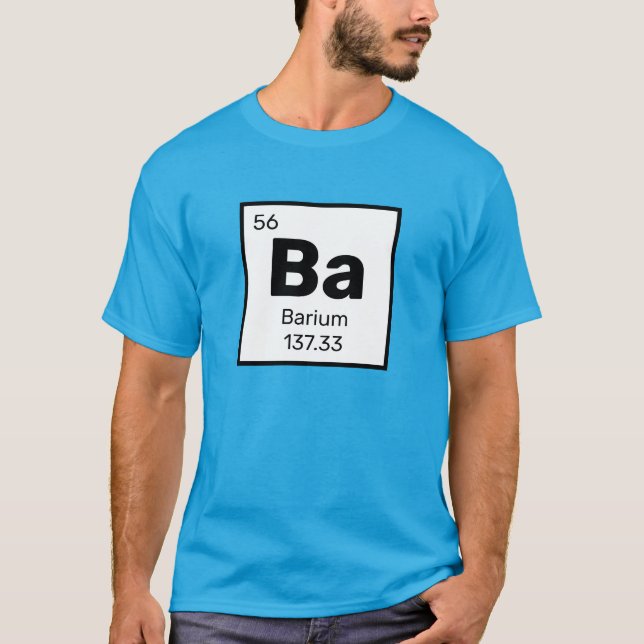 Camiseta Bario / Tabla periódica - Ba Elemento T-Shirt (Anverso)