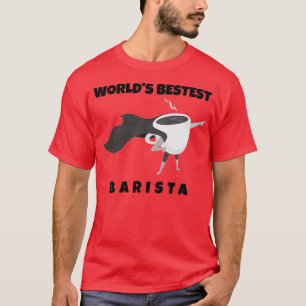 Camiseta Barist de la mejor cafetería divertida de Barista 
