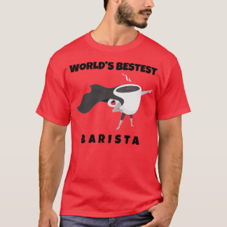 Camiseta Barist de la mejor cafetería divertida de Barista 