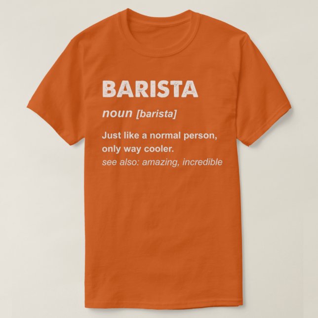 Camiseta Barista 45 (Diseño del anverso)
