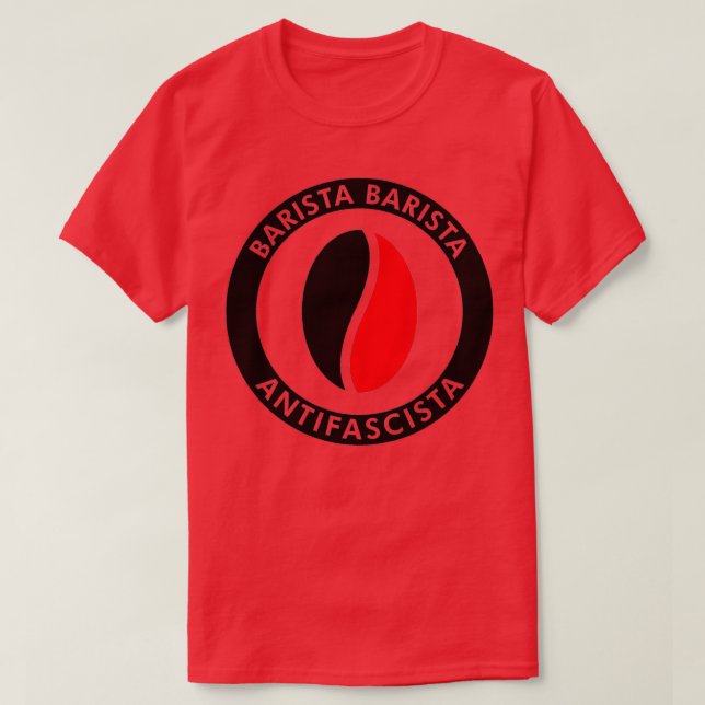 Camiseta Barista Antifascista 10 (Diseño del anverso)