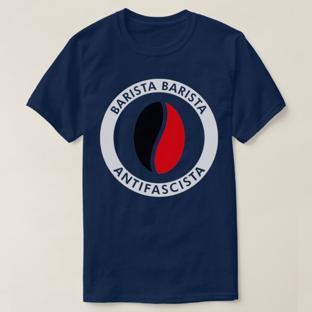 Camiseta Barista Antifascista 5 (Diseño del anverso)