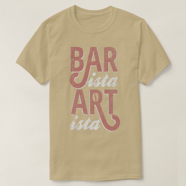 Camiseta Barista Artista Barista Art Life (Diseño del anverso)