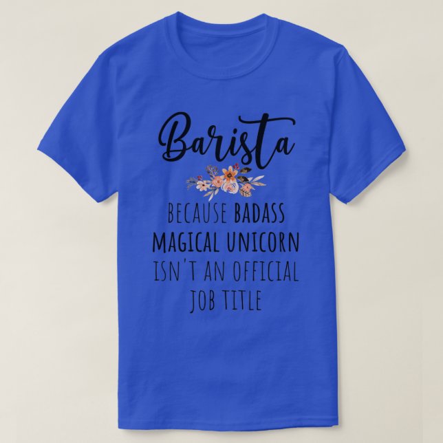 Camiseta Barista Badass 2 (Diseño del anverso)