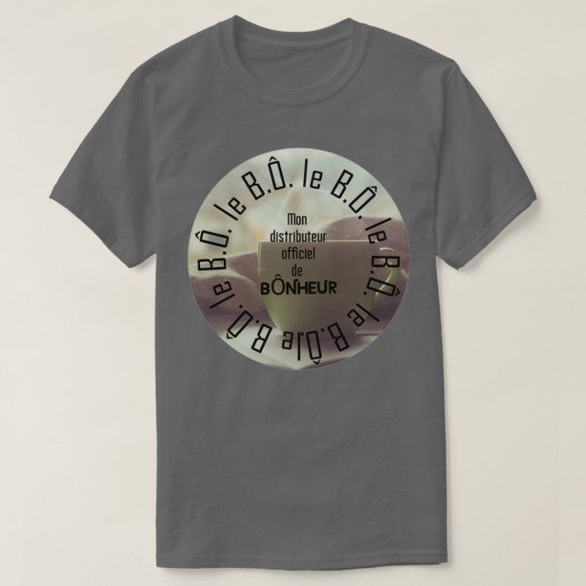 Camiseta Barista barra de felicidad b (Diseño del anverso)