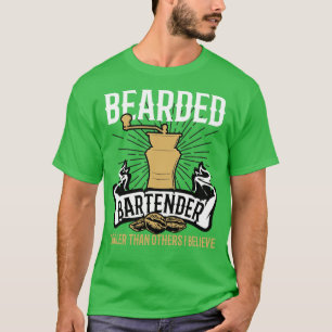 Camiseta Barista Bearded Bartender