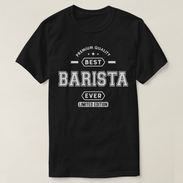 Camiseta Barista Best Barista Ever (Diseño del anverso)