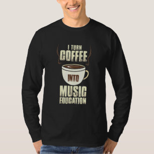 Camiseta Barista Coffee Maker Merch Para La Educación Music