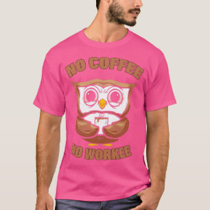 Camiseta Barista Coffee Owl Funny Work Barista Coffee Lover