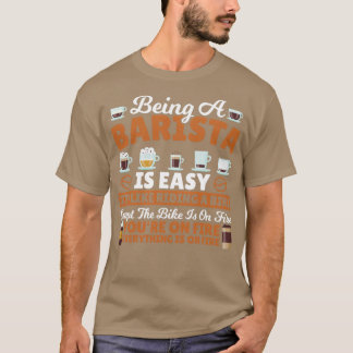 Camiseta Barista Como Montar En Bicicleta