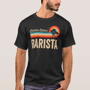 Camiseta Barista Cumpleaños Hombres Retro Vintage