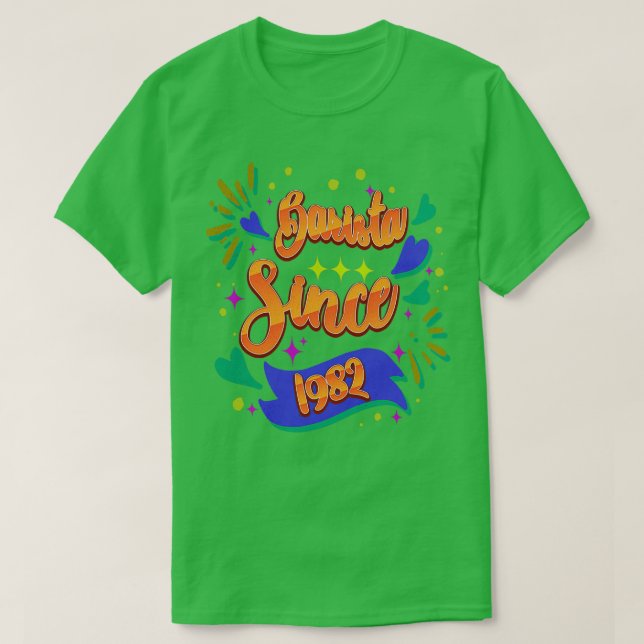 Camiseta Barista Desde 1982 Ideas Únicas De Regalo De Barma (Diseño del anverso)