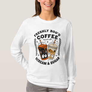 Camiseta Barista Fantasma de Halloween-Cute de café fresco