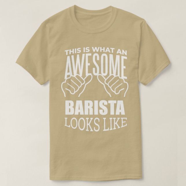 Camiseta Barista Funny diciendo 1 (Diseño del anverso)