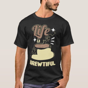 Camiseta Barista Merch por el café La vida es hermosa