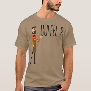 Camiseta Barista ofrece café
