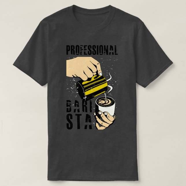 CAMISETA BARISTA PROFESIONAL (Diseño del anverso)